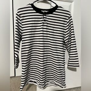 Striped mid length 21Men casual shirt